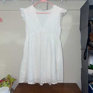 White flowy spring/summer/ graduation dress